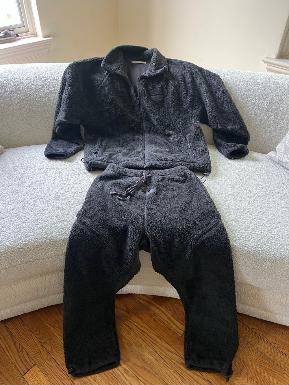 Fear Of God Essentials Men’s Set - Zip Jacket & Drawstring Pants ‘Iron’